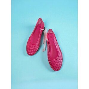 WILD FABLE Magenta Jelly Ballet Flats Size 9 NEW NWT